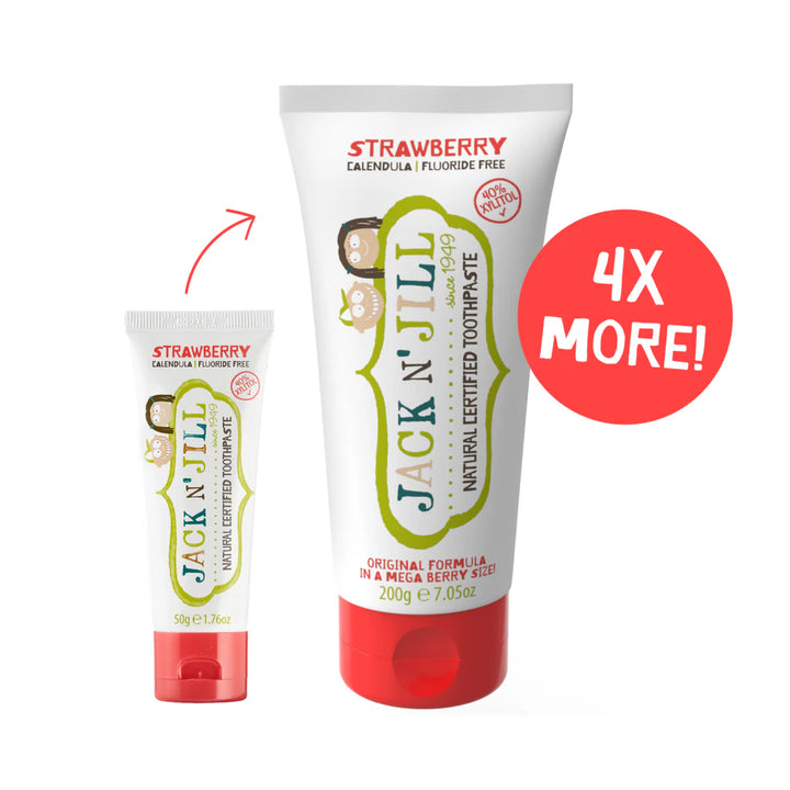 Jack N Jill Natural Certified Toothpaste Strawberry 200g