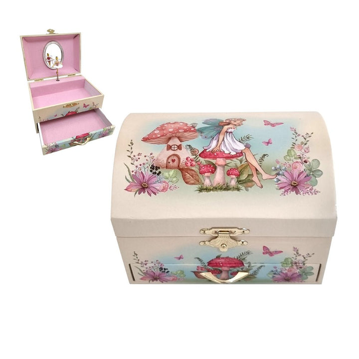 Musical Jewellery Box (Dome) – Fairy w/Mushroom House - #HolaNanu#NDIS #creativekids