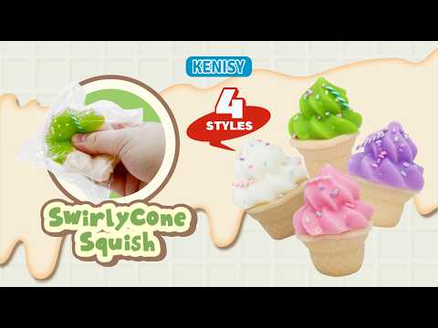 Swirly Cone Squishy Toy