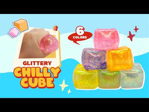 Glittery Chilly Cube Sensory Fidget Toy