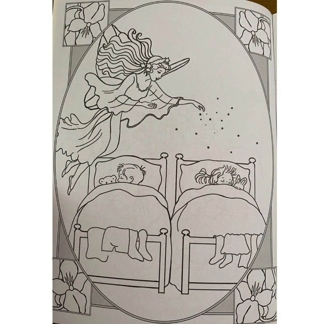 Shirley Barber Classic Fairies Colour - in & Sticker Book 1 - #HolaNanu#NDIS #creativekids