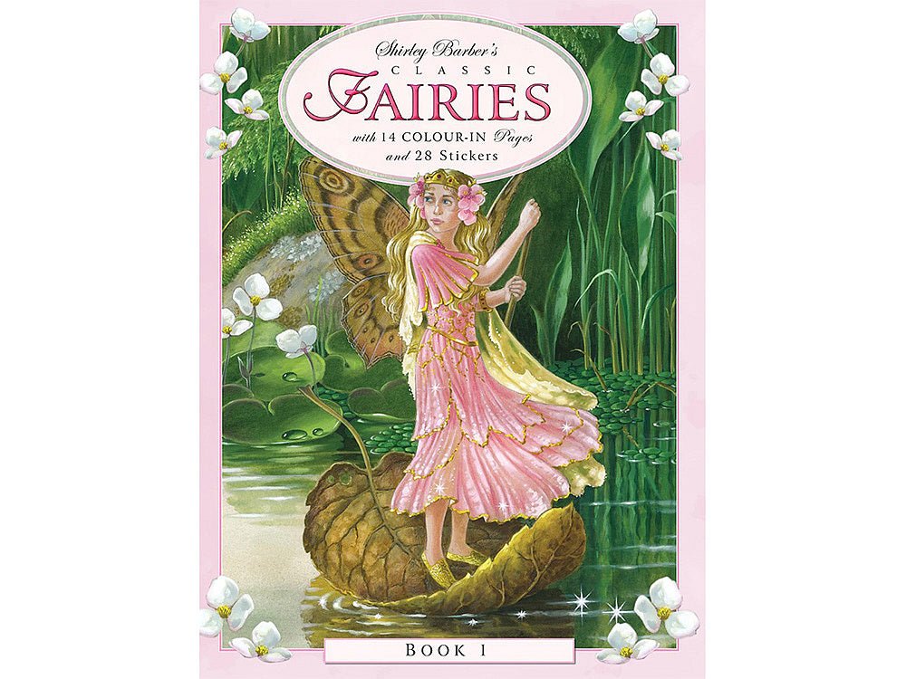 Shirley Barber Classic Fairies Colour - in & Sticker Book 1 - #HolaNanu#NDIS #creativekids