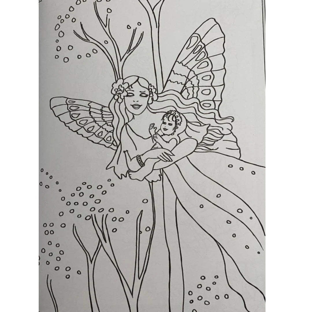 Shirley Barber Classic Fairies Colour - in & Sticker Book 2 - #HolaNanu#NDIS #creativekids