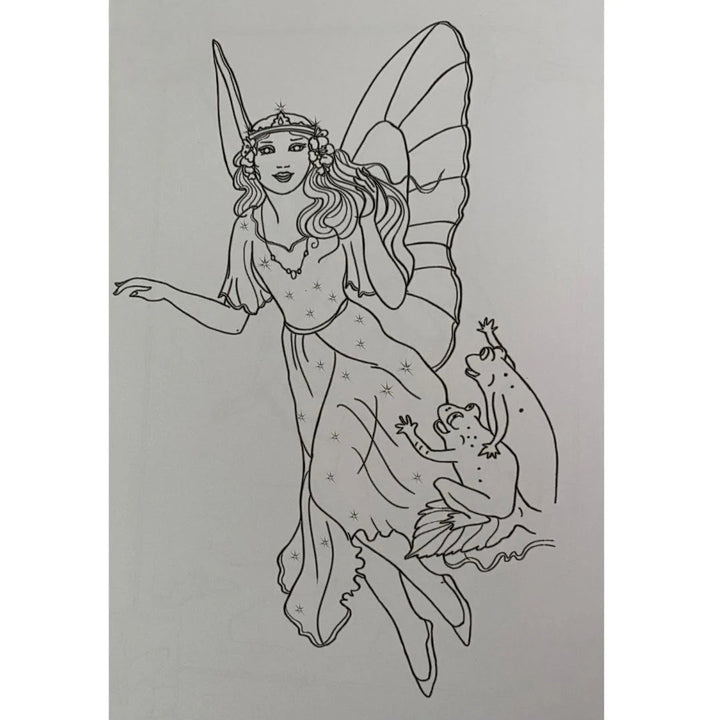 Shirley Barber Classic Fairies Colour - in & Sticker Book 2 - #HolaNanu#NDIS #creativekids