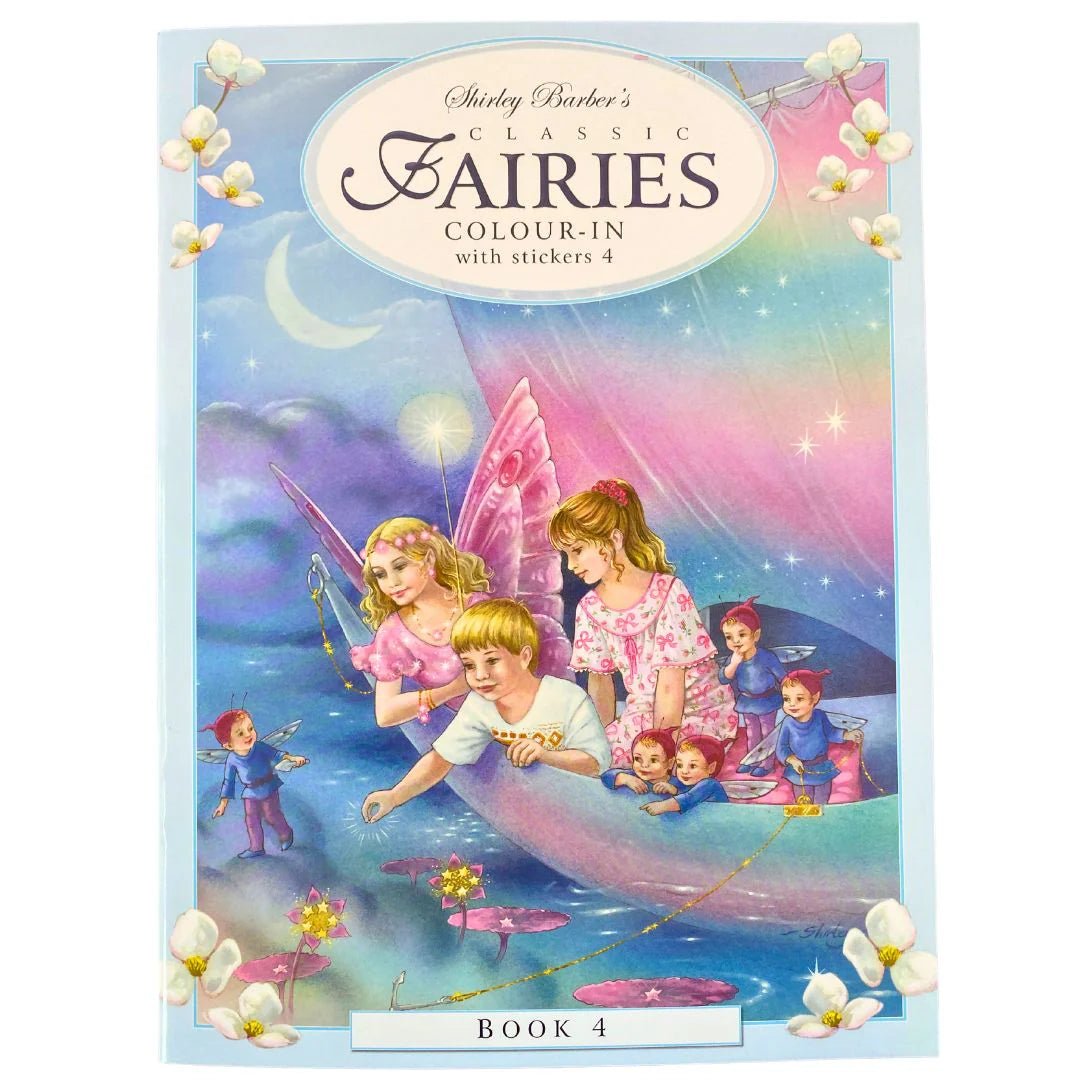 Shirley Barber Classic Fairies Colour - in & Sticker Book 4 - #HolaNanu#NDIS #creativekids