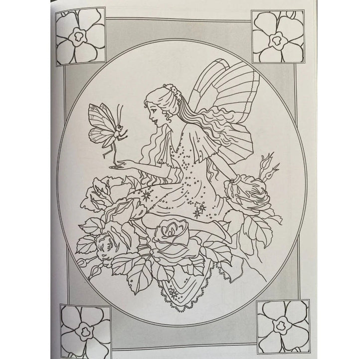 Shirley Barber Classic Fairies Colour - in & Sticker Book 4 - #HolaNanu#NDIS #creativekids