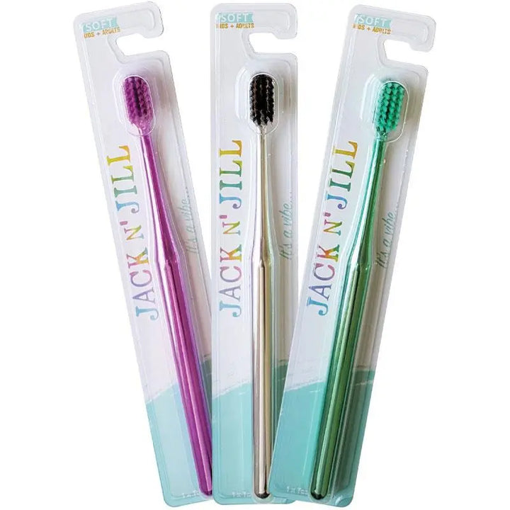 Jack N' Jill Kids & Adults Toothbrush Chrome - Soft