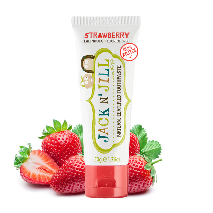 Jack N Jill Natural Toothpaste Organic - Strawberry