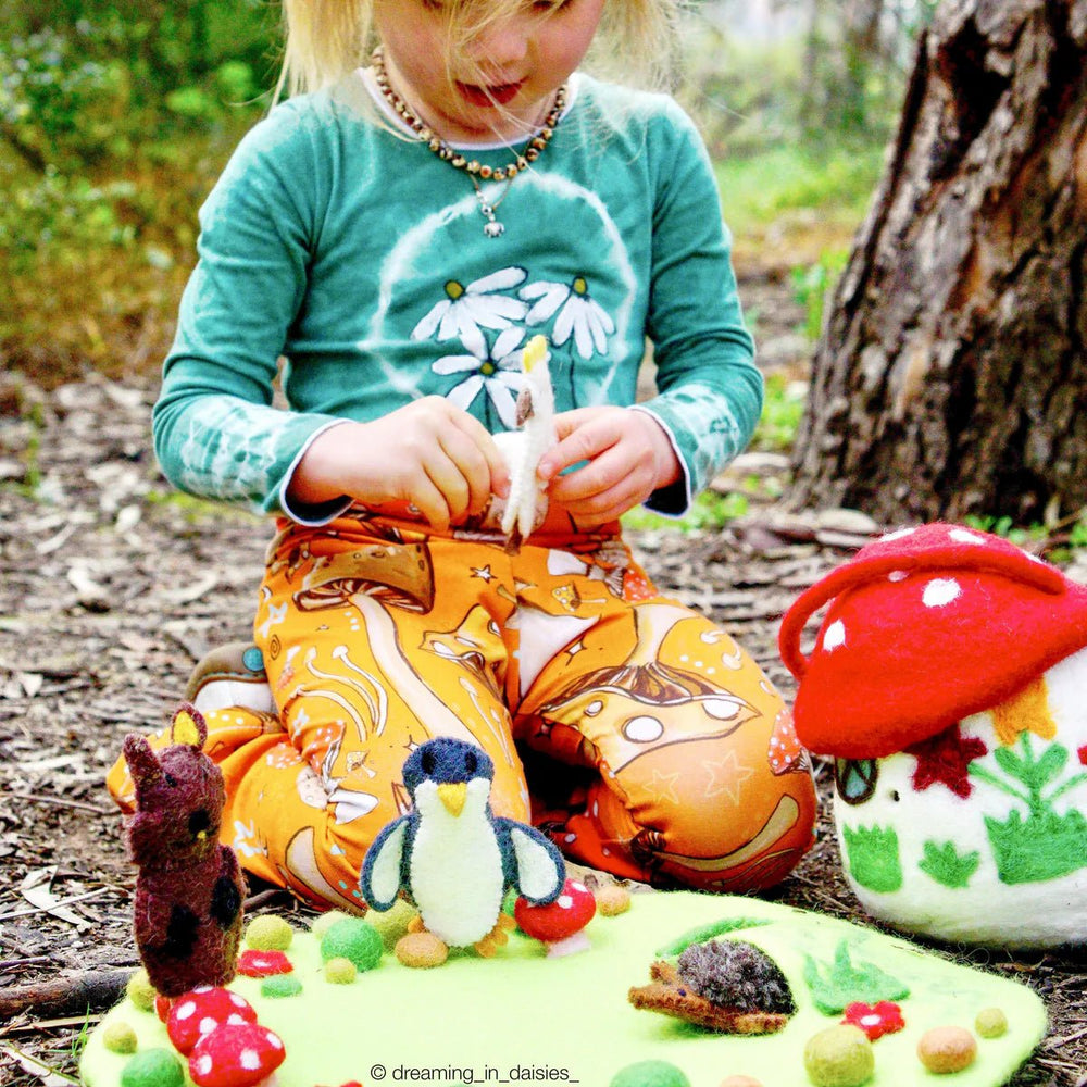 Tara Treasures Fairy Toadstool Garden Play Mat Playscape - #HolaNanu#NDIS #creativekids