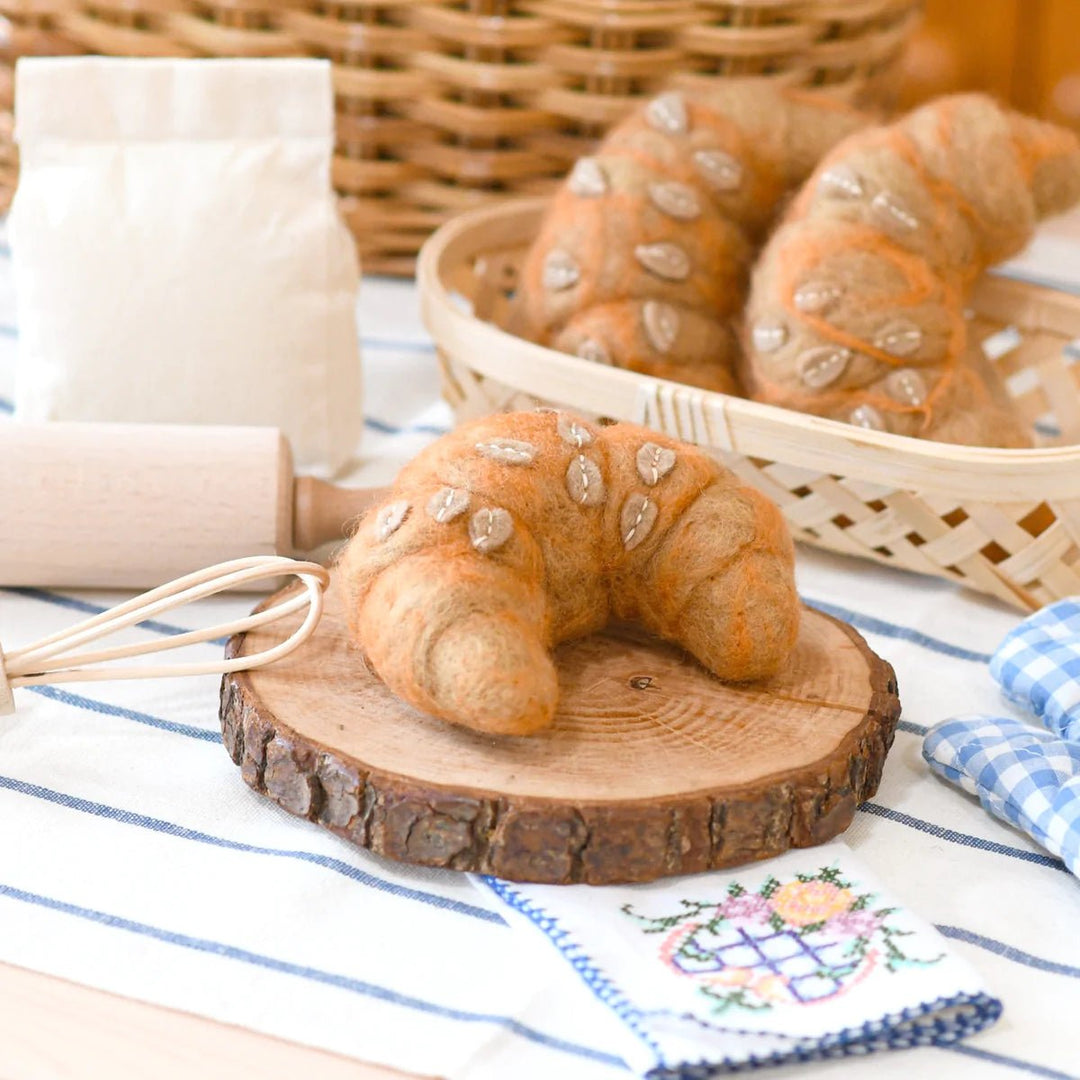 Tara Treasures Felt Almond Croissant - #HolaNanu#NDIS #creativekids