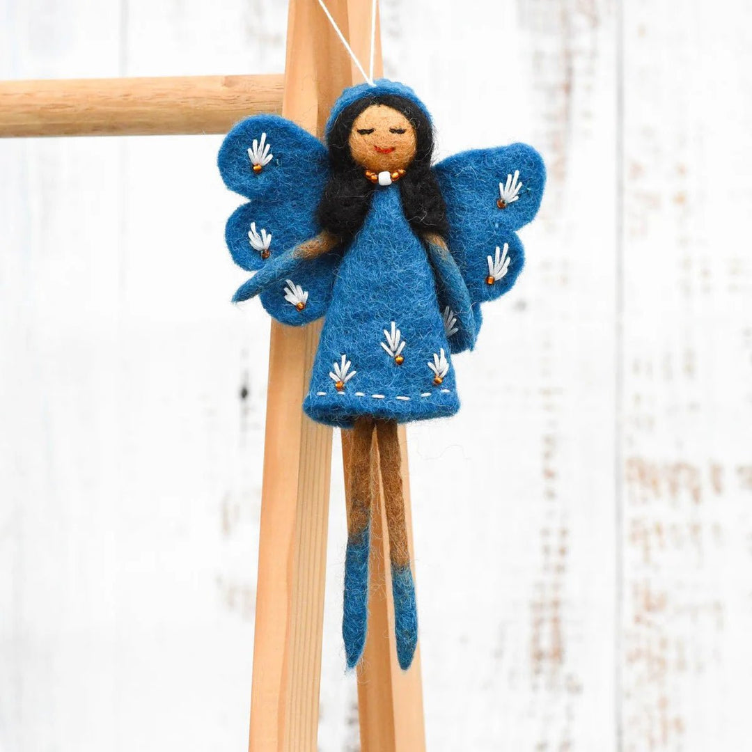 Tara Treasures Felt Angel Fairy - Cobalt Blue Dress - #HolaNanu#NDIS #creativekids