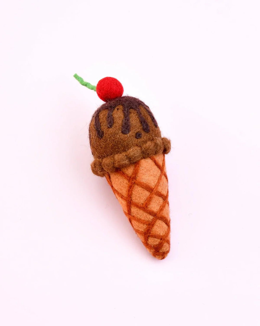 Tara Treasures Felt Double Chocolate Ice Cream with Cherry - #HolaNanu#NDIS #creativekids