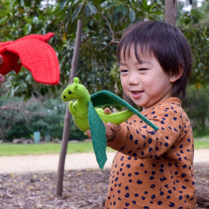 Tara Treasures Felt Dragon Toy - #HolaNanu#NDIS #creativekids