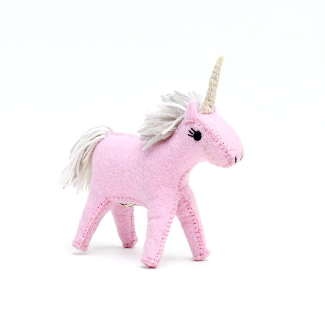 Tara Treasures Felt Pink Unicorn Toy - #HolaNanu#NDIS #creativekids