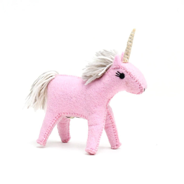 Tara Treasures Felt Pink Unicorn Toy - #HolaNanu#NDIS #creativekids