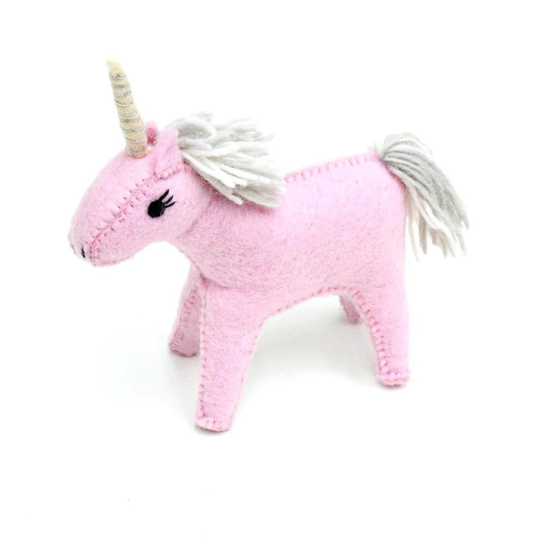 Tara Treasures Felt Pink Unicorn Toy - #HolaNanu#NDIS #creativekids