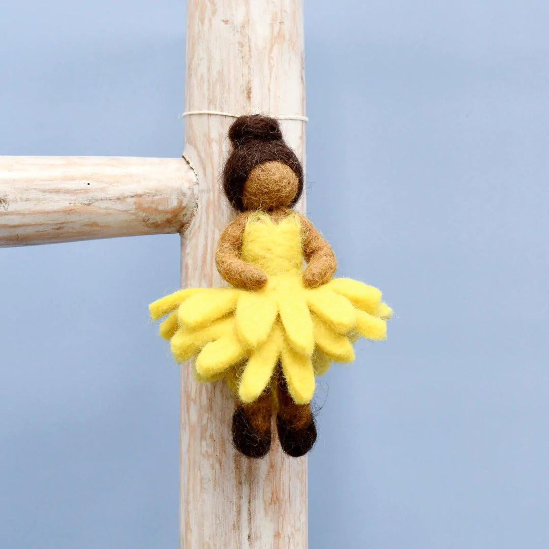 Tara Treasures Felt Waldorf Pocket Doll - Yellow Dress - #HolaNanu#NDIS #creativekids