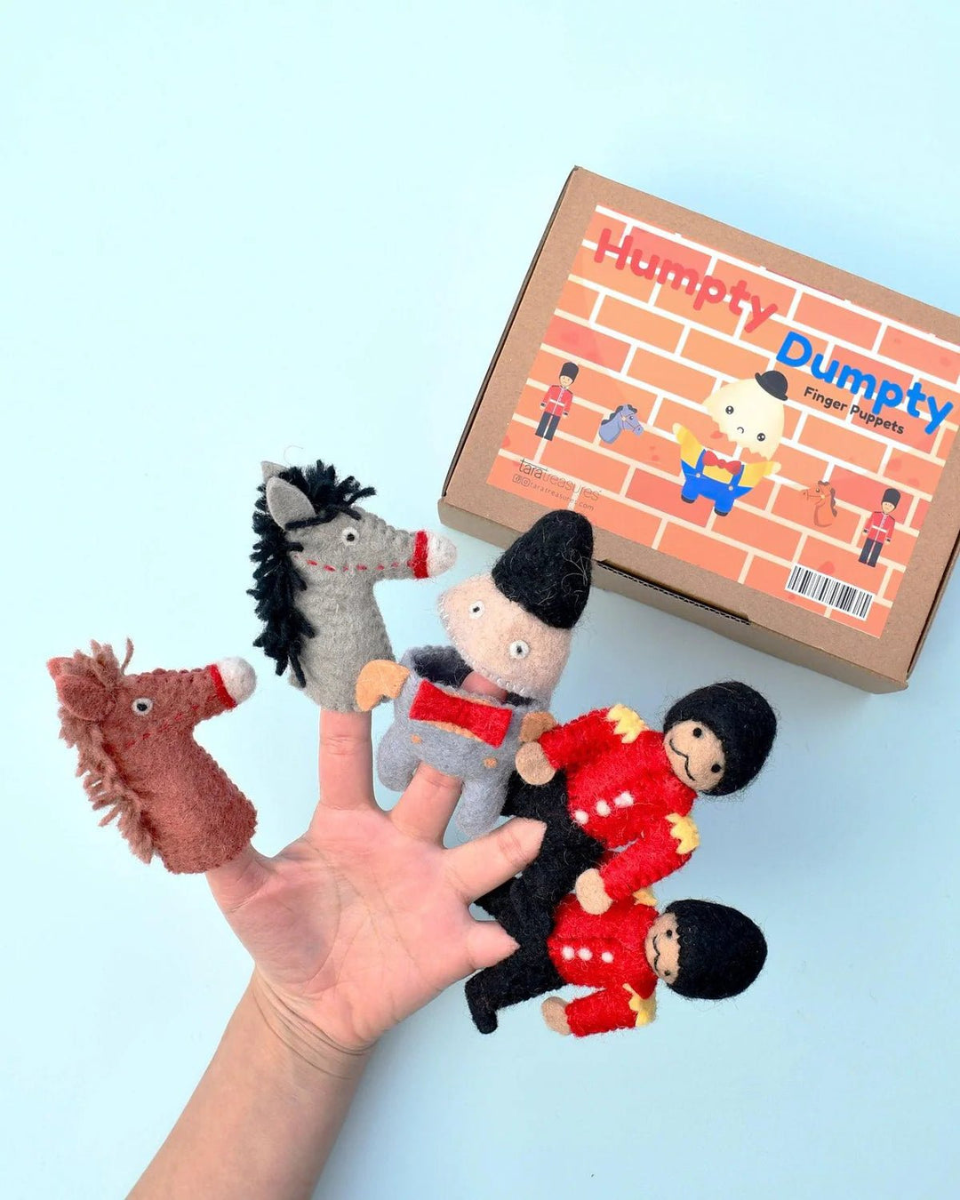 Tara Treasures Humpty Dumpty Finger Puppet Set - #HolaNanu#NDIS #creativekids