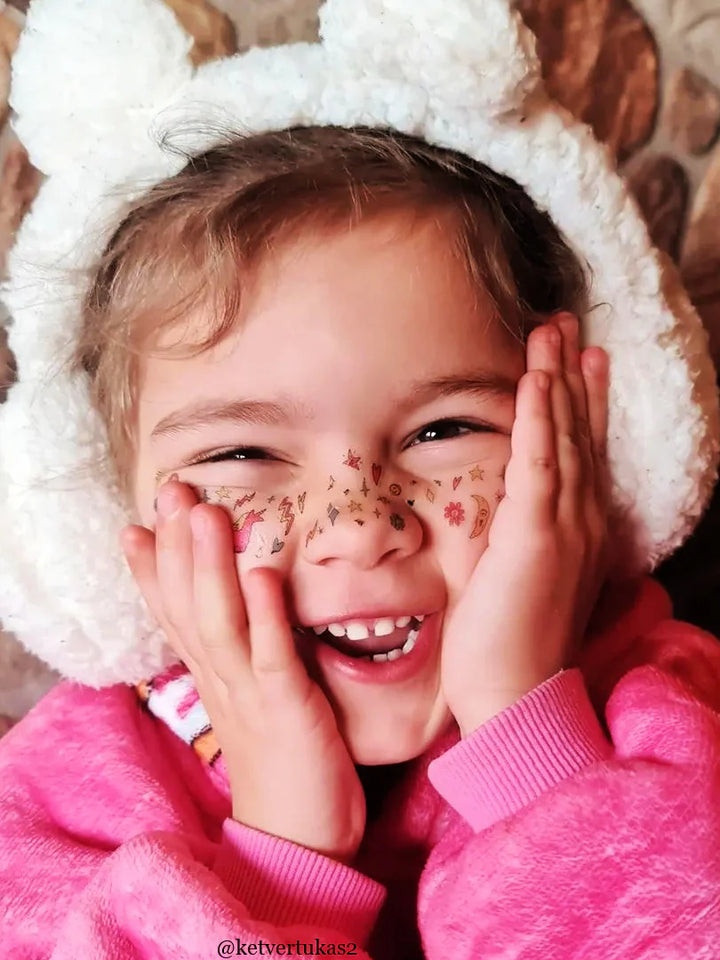 Ducky Street Freckles Temporary Tattoos - Unicorns