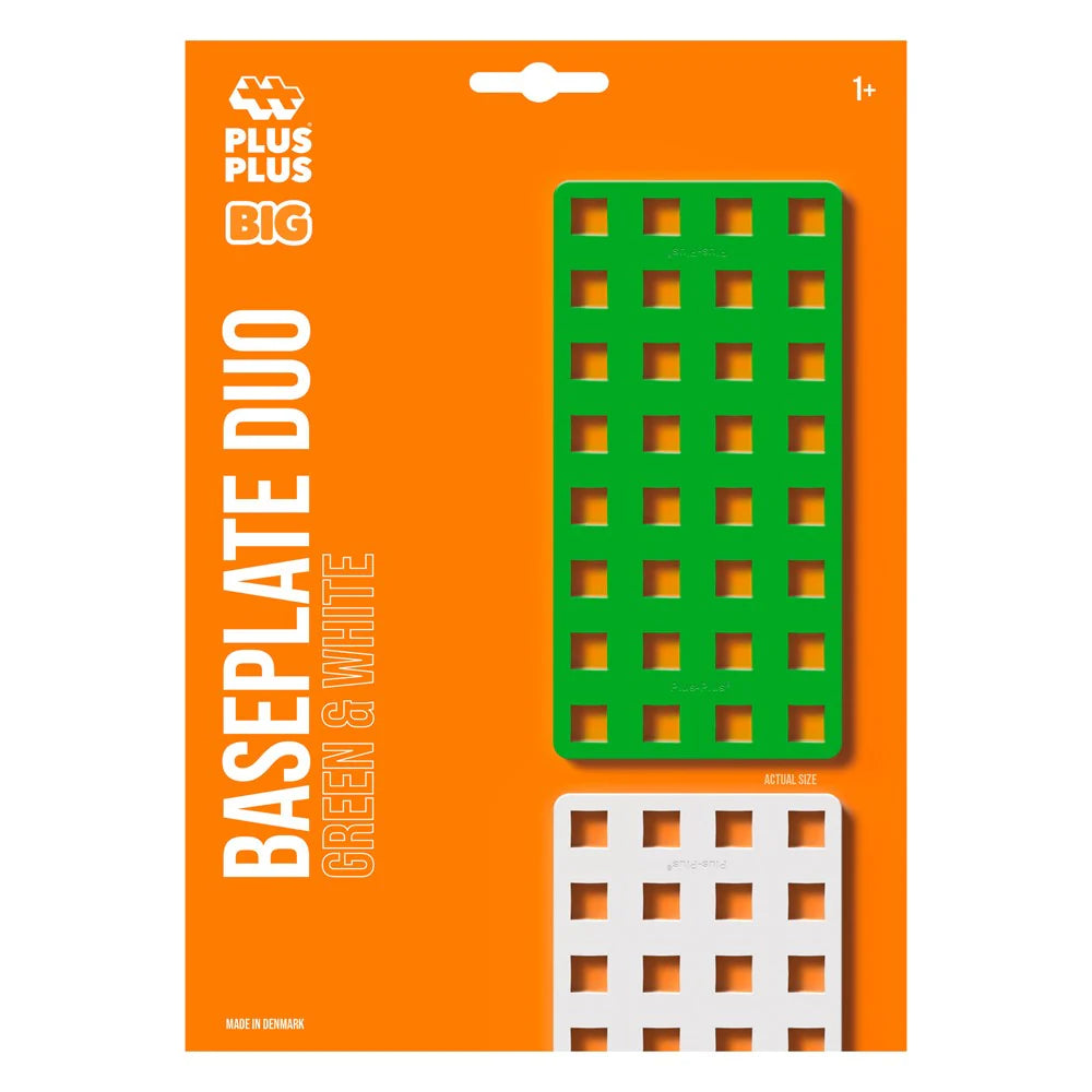 Plus Plus Toys BIG Baseplate White & Green