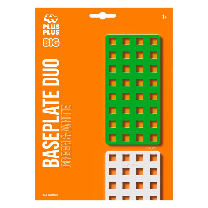 Plus Plus Toys BIG Baseplate White & Green
