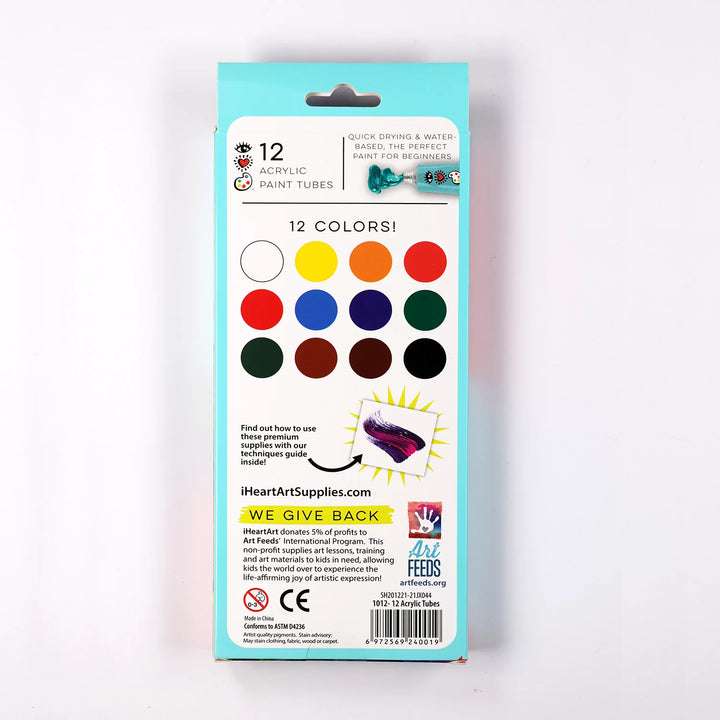 I Heart Art Acrylic Paint Tubes Set