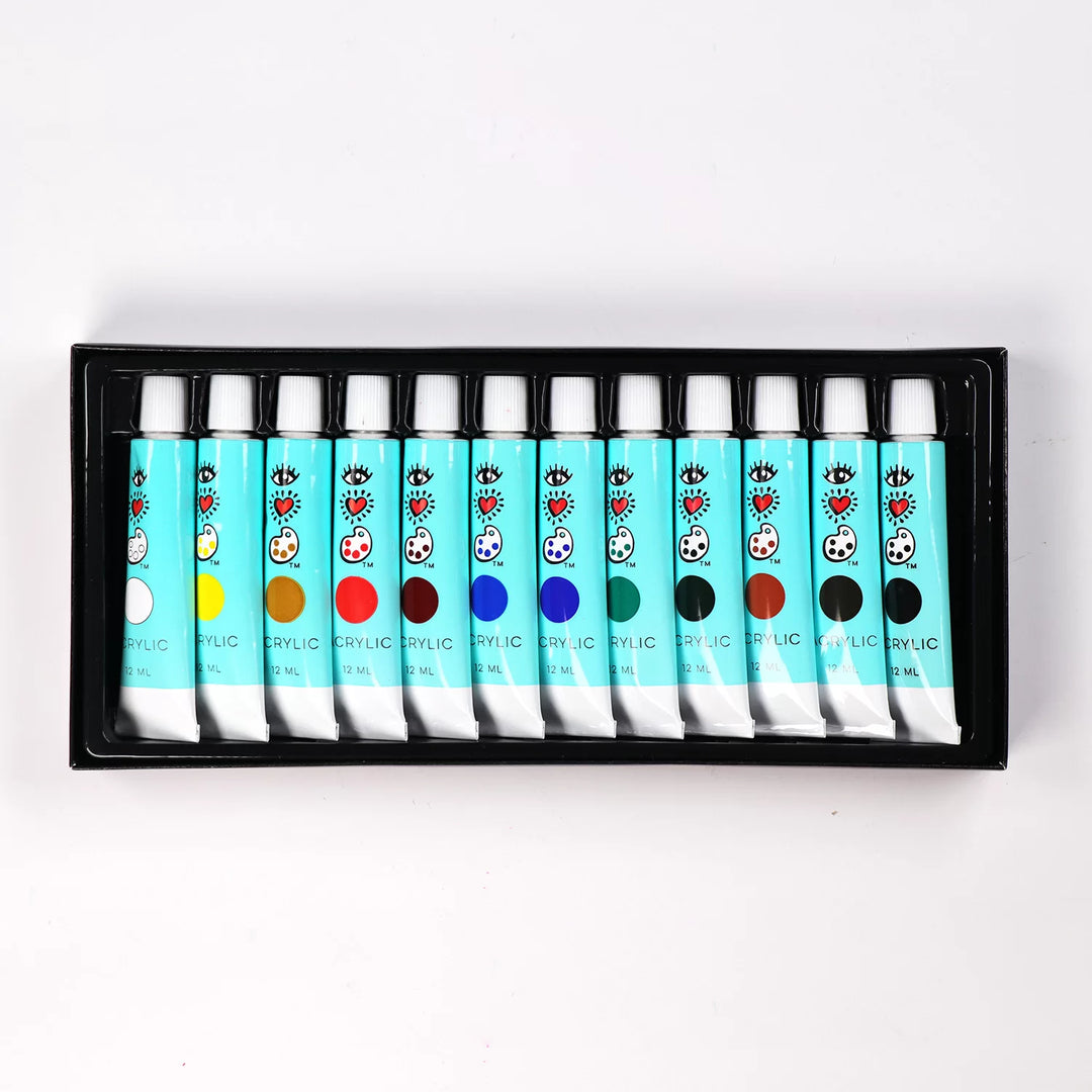 I Heart Art Acrylic Paint Tubes Set