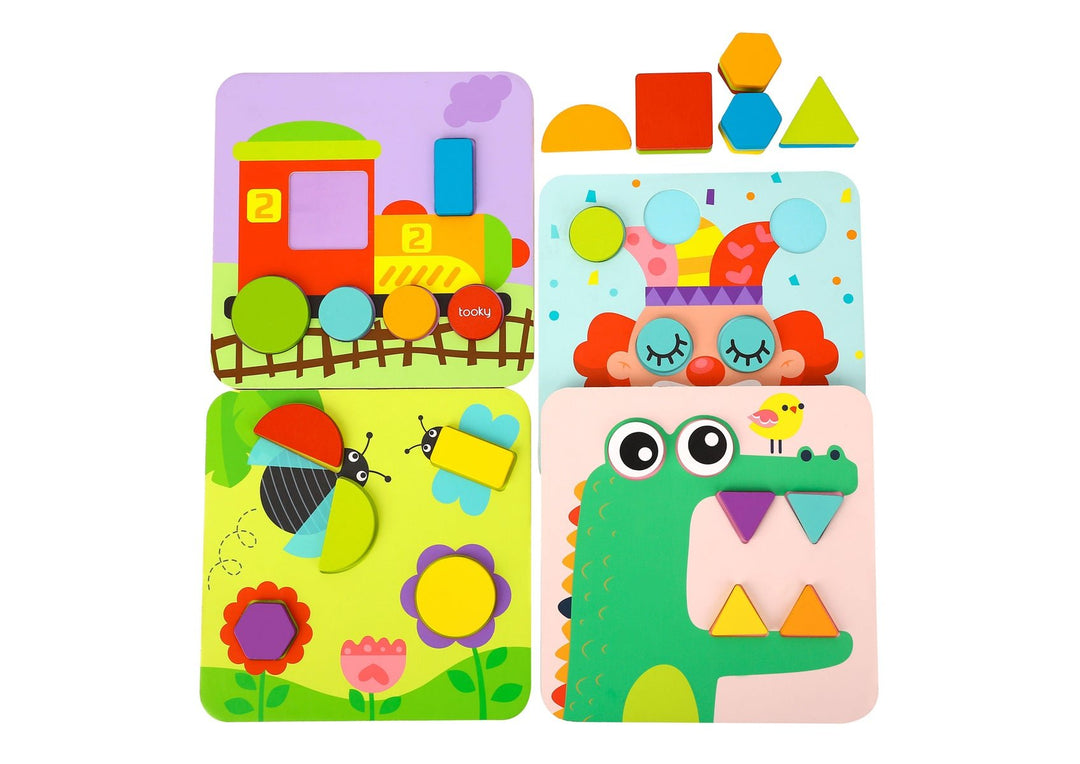 4 in 1 Puzzle - Shapes - #HolaNanu#NDIS #creativekids