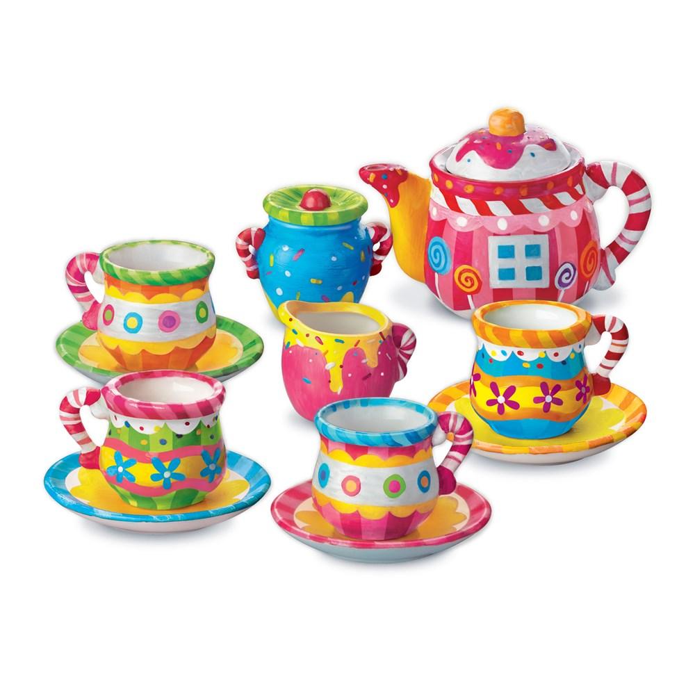 4M - Paint Your Own Mini Tea Set - #HolaNanu#NDIS #creativekids