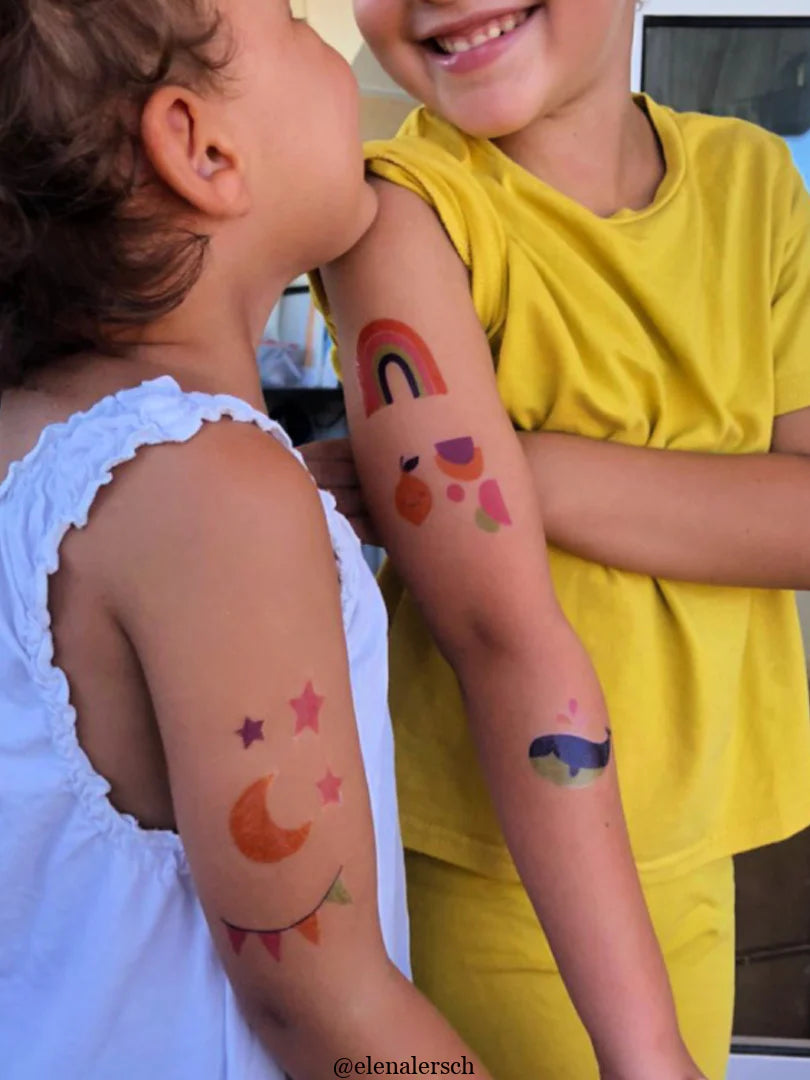 Ducky Street Hello Baby Temporary Tattoos