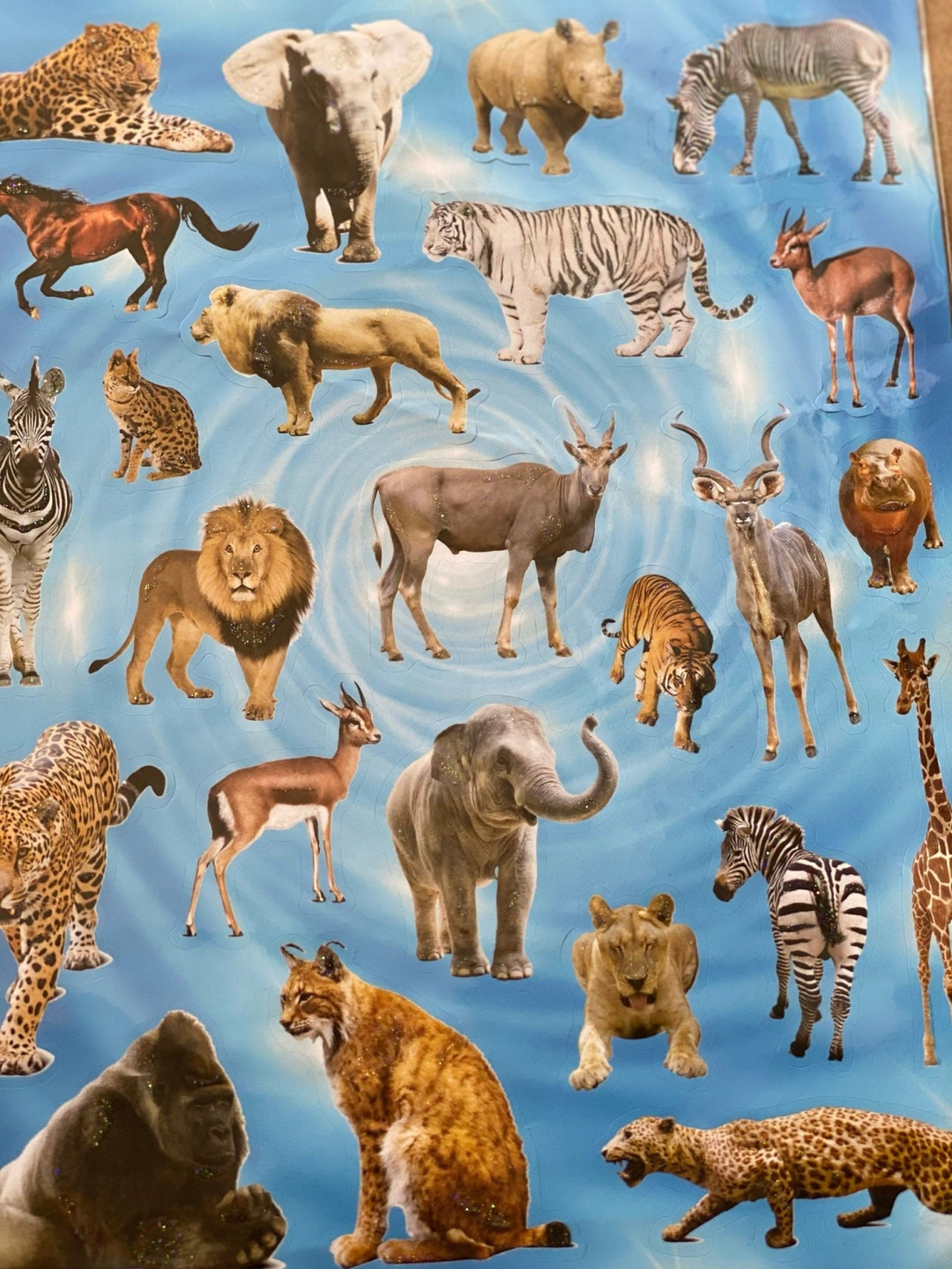 Animals glittered stickers - #HolaNanu#NDIS #creativekids