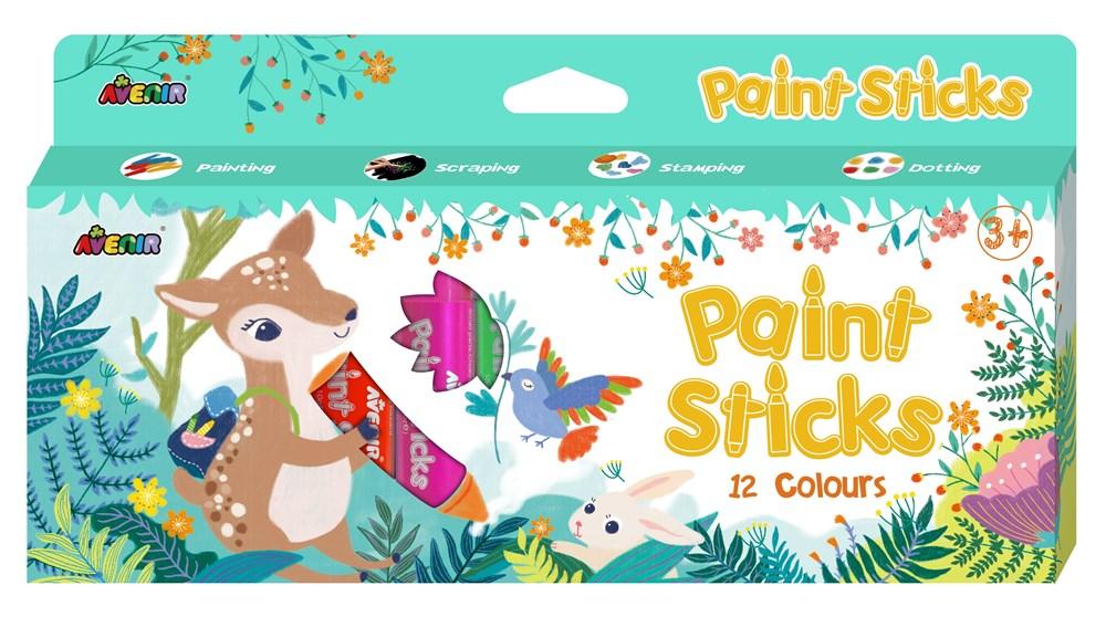 Avenir Paint Sticks - 12 Colours - #HolaNanu#NDIS #creativekids