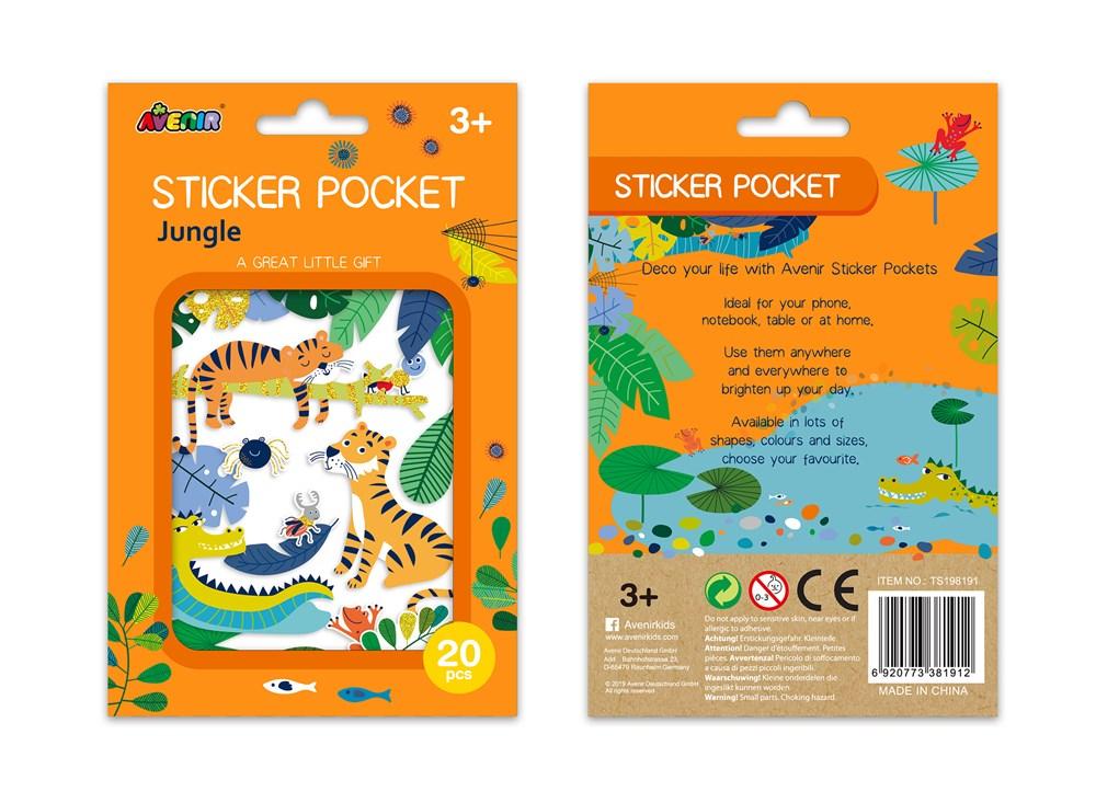 Avenir Sticker Pocket - Jungle - #HolaNanu#NDIS #creativekids