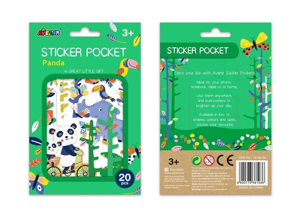 Avenir Sticker Pocket - Panda - #HolaNanu#NDIS #creativekids
