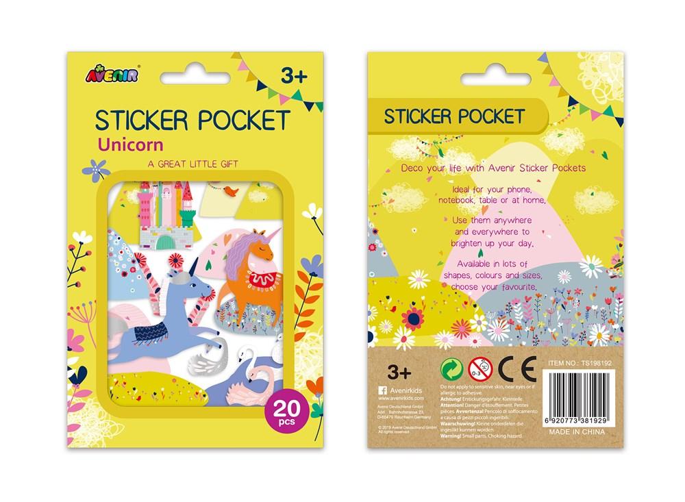 Avenir Sticker Pocket - Unicorn - #HolaNanu#NDIS #creativekids
