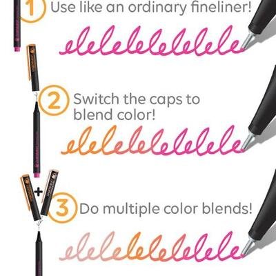 Chameleon Fineliner 24 Pen Bold Colours Set - #HolaNanu#NDIS #creativekids