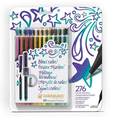 Chameleon Fineliner 24 Pen Bold Colours Set - #HolaNanu#NDIS #creativekids