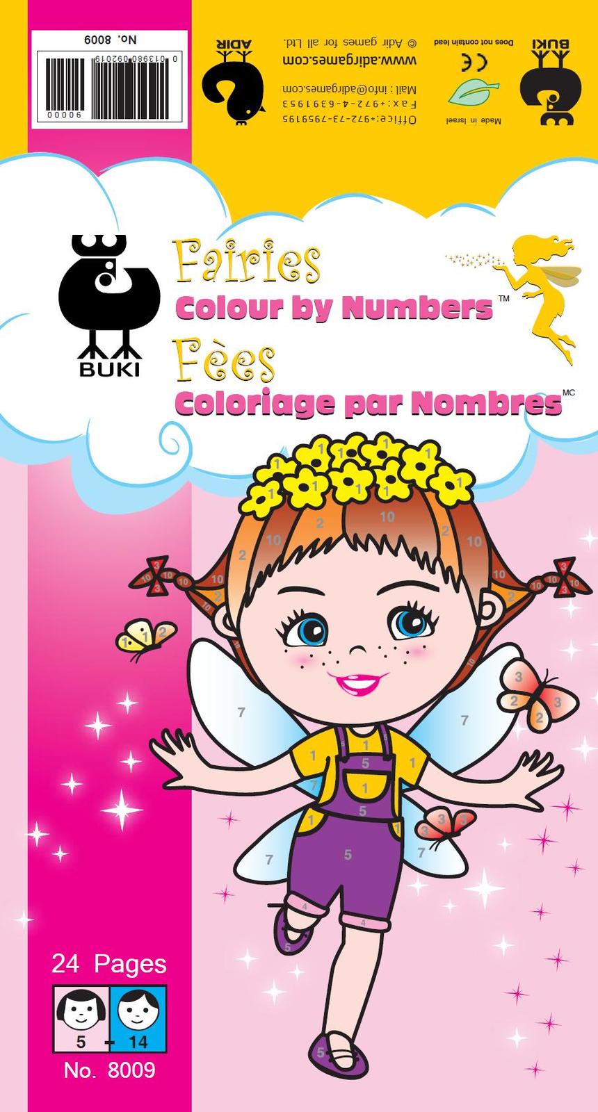 Colour By Numbers - Fairies - #HolaNanu#NDIS #creativekids