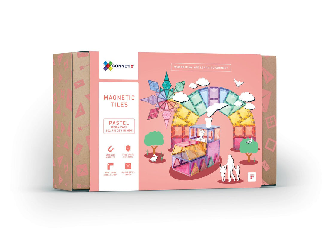 Connetix Tiles Pastel Mega Pack - 202 pieces - #HolaNanu#NDIS #creativekids