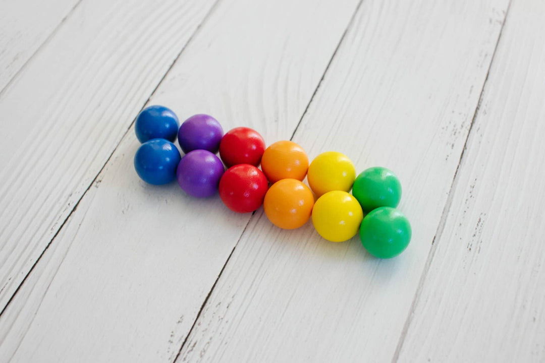 Connetix Tiles Rainbow Replacement Ball Pack 12 pc - #HolaNanu#NDIS #creativekids