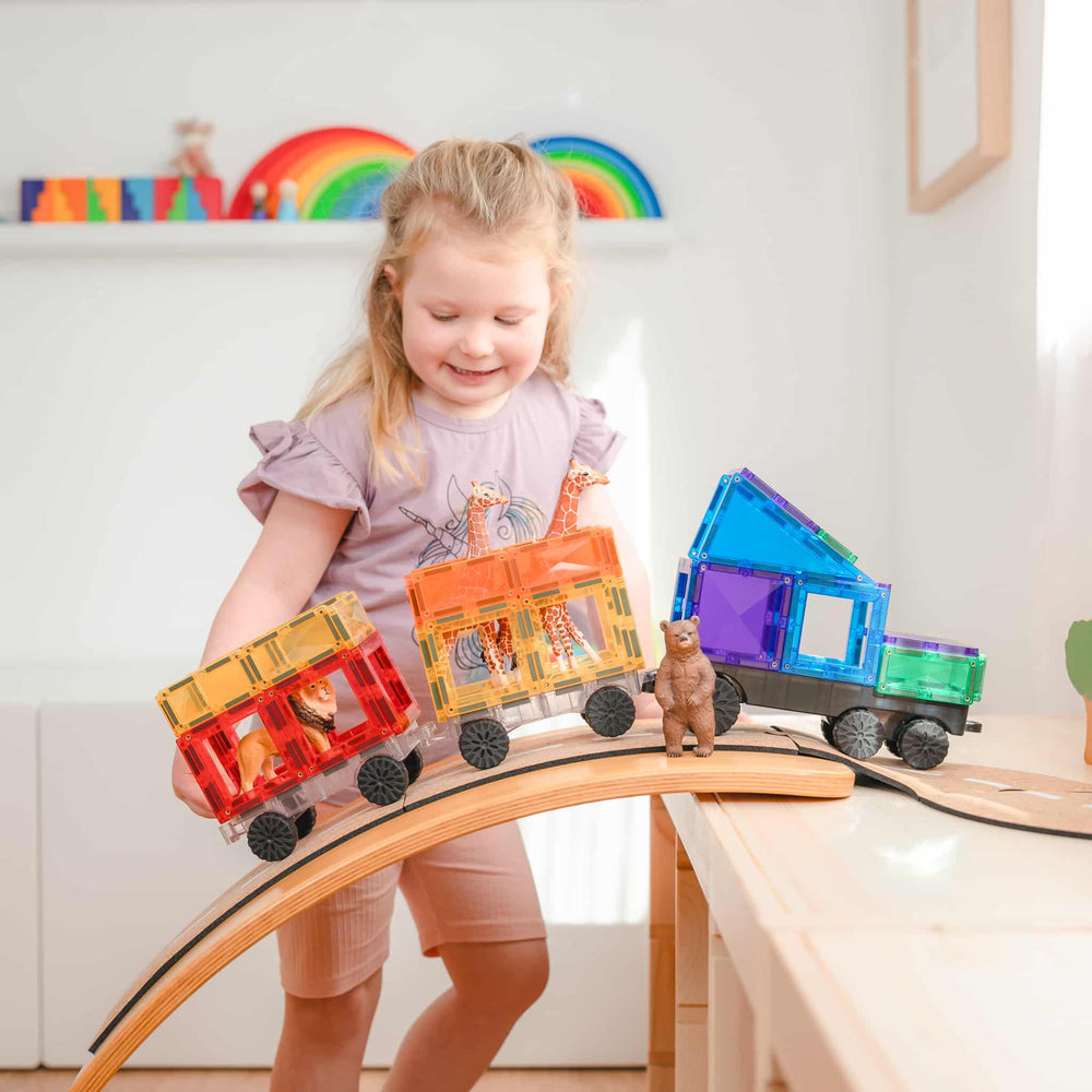 Connetix Tiles Rainbow Transport Pack 50 pc - #HolaNanu#NDIS #creativekids