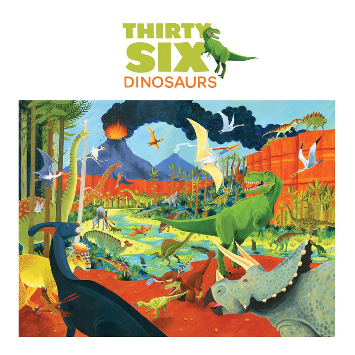 Crocodile Creek 36 Animal Puzzle 100 pc - Dinosaurs - #HolaNanu#NDIS #creativekids