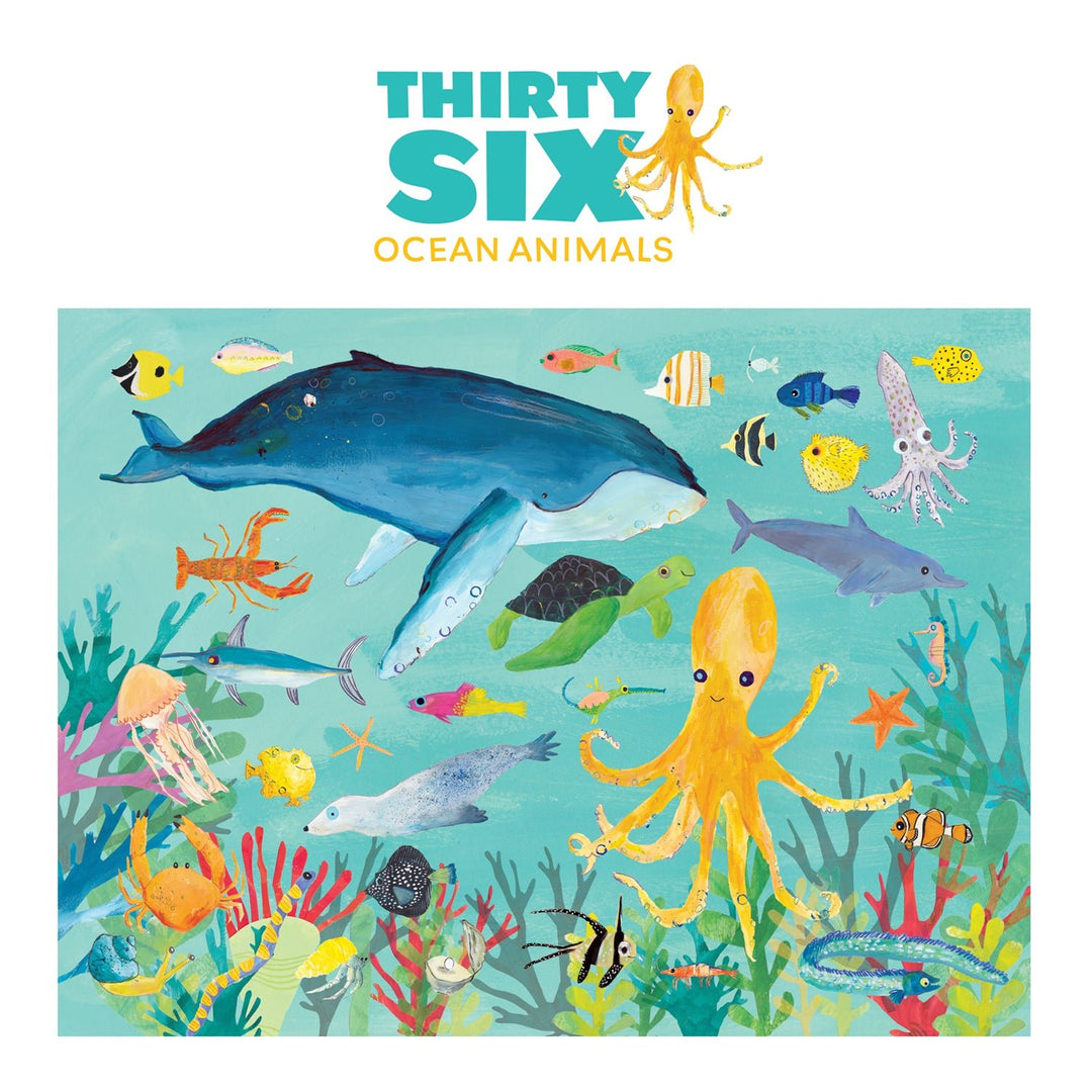 Crocodile Creek 36 Animal Puzzle 100 pc Ocean Animals – Hola Nanu