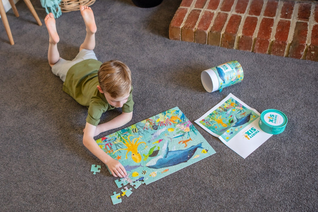 Crocodile Creek 36 Animal Puzzle 100 pc - Ocean Animals - #HolaNanu#NDIS #creativekids