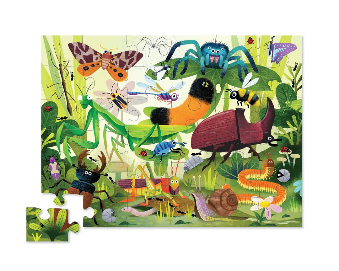 Crocodile Creek Classic Floor Puzzle 36 pc - Backyard Bugs - #HolaNanu#NDIS #creativekids