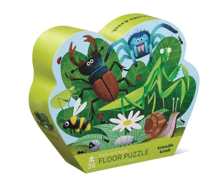 Crocodile Creek Classic Floor Puzzle 36 pc - Backyard Bugs - #HolaNanu#NDIS #creativekids