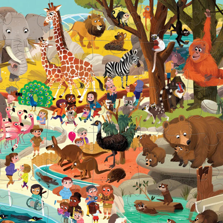 Crocodile Creek Day At The Zoo Puzzle 48 pc - #HolaNanu#NDIS #creativekids