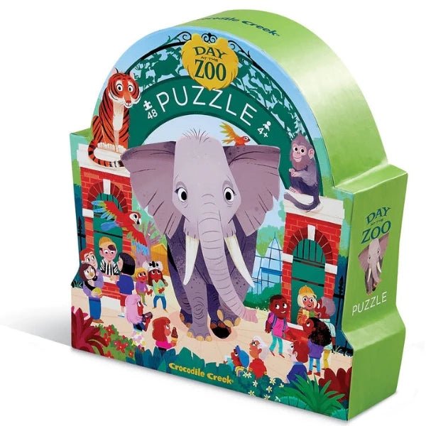 Crocodile Creek Day At The Zoo Puzzle 48 pc - #HolaNanu#NDIS #creativekids