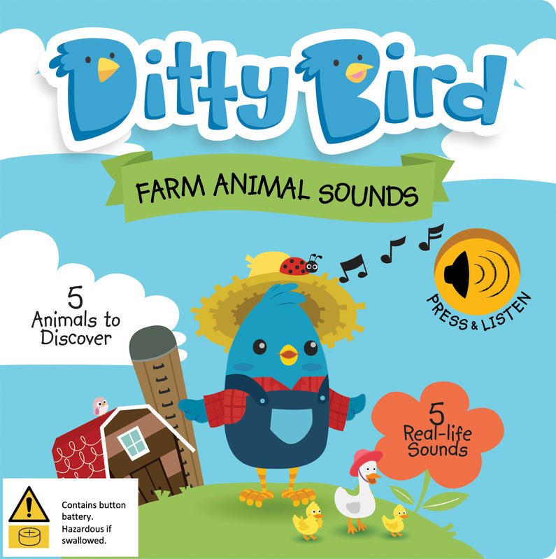 Ditty Bird Farm Animals Sound Board Book - #HolaNanu#NDIS #creativekids