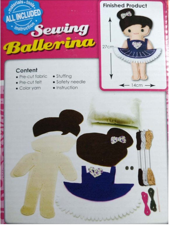 DIY Ballerina Sewing Doll Kit - #HolaNanu#NDIS #creativekids